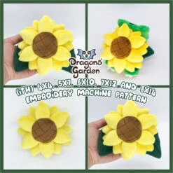 ITH Sunflower Plush Flower Pattern(Ith Sunflower Plush Flower Pattern)
