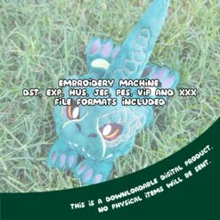 ITH T Rex Dinosaur Plush Embroidery Pattern(Ith T Rex Dinosaur Plush Embroidery Pattern) -Dragons' Garden ith t rex dinosaur plush embroidery pattern pattern dragons garden 969099