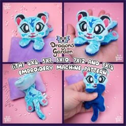 ITH Water Tiger Plush Embroidery Pattern(Ith Water Tiger Plush Embroidery Pattern)