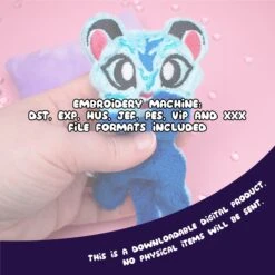 ITH Water Tiger Plush Embroidery Pattern(Ith Water Tiger Plush Embroidery Pattern) -Dragons' Garden ith water tiger plush embroidery pattern pattern dragons garden 512074