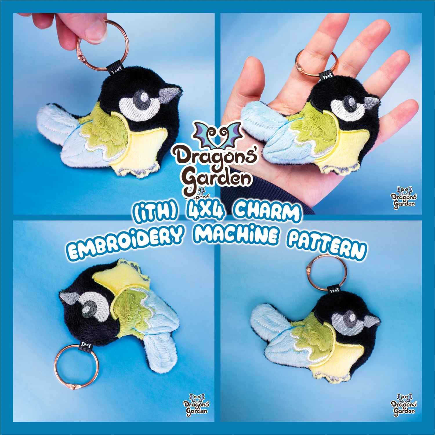 ITH Tit Bird Charm Embroidery Pattern(Ith Tit Bird Charm Embroidery Pattern) 1 ITH Tit Bird Charm Embroidery Pattern(Ith Tit Bird Charm Embroidery Pattern)