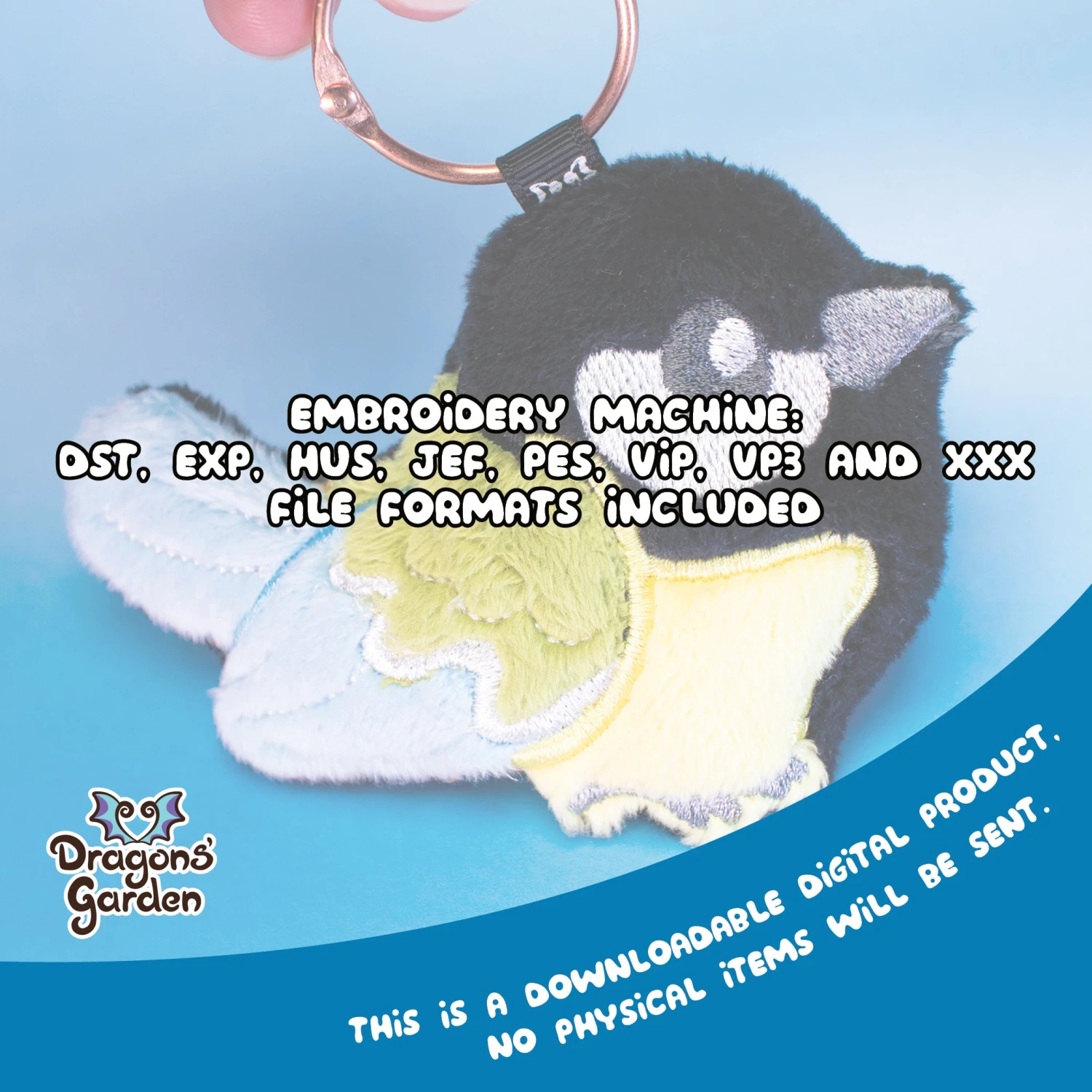 ITH Tit Bird Charm Embroidery Pattern(Ith Tit Bird Charm Embroidery Pattern) 7 ITH Tit Bird Charm Embroidery Pattern(Ith Tit Bird Charm Embroidery Pattern) - Image 7