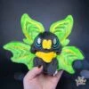 Medium Green And Yellow Sitting Bat Plushie(Medium Green And Yellow Sitting Bat Plushie)