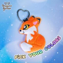 CUSTOM | Fox Keychain Charm(Custom Fox Keychain Charm)