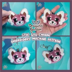 ITH Red Panda Charm Pattern(Ith Red Panda Charm Pattern)