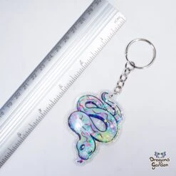 Sakura Snake | Holographic Acrylic Keychain(Sakura Snake Holographic Acrylic Keychain) 5 Sakura Snake | Holographic Acrylic Keychain(Sakura Snake Holographic Acrylic Keychain) -Dragons' Garden sakura snake holographic acrylic keychain keychain dragons garden keychain 324809