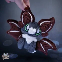 Small Brown And Beige Sitting Bat Plushie(Small Brown And Beige Sitting Bat Plushie)