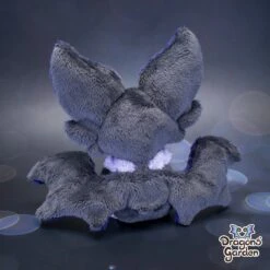 Small Deep Purple And Lilac Sitting Bat Plushie(Small Deep Purple And Lilac Sitting Bat Plushie) -Dragons' Garden small deep purple and lilac sitting bat plushie plushie dragons garden new 295118