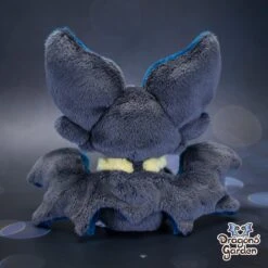 Small Navy And Yellow Sitting Bat Plushie(Small Navy And Yellow Sitting Bat Plushie) -Dragons' Garden small navy and yellow sitting bat plushie plushie dragons garden new 384941