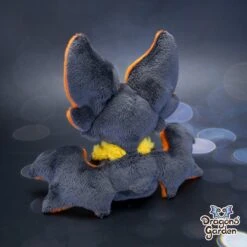 Small Orange And Yellow Sitting Bat Plushie(Small Orange And Yellow Sitting Bat Plushie) -Dragons' Garden small orange and yellow sitting bat plushie plushie dragons garden new 185894