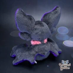 Small Purple And Pink Sitting Bat Plushie(Small Purple And Pink Sitting Bat Plushie) -Dragons' Garden small purple and pink sitting bat plushie plushie dragons garden new 814640