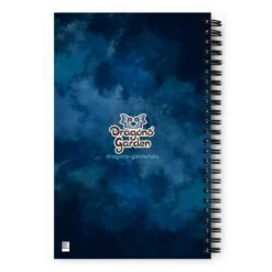 Sleeping Dragon On The Moon | A5 Bullet Journal Spiral Notebook(Sleeping Dragon On The Moon A5 Bullet Journal Spiral Notebook) -Dragons' Garden spiral notebook white back 670a56b1dfce5