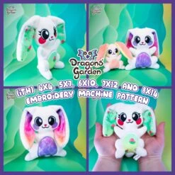 ITH Spring Floppy Ears Bunny Plush Embroidery Pattern(Ith Spring Floppy Ears Bunny Plush Embroidery Pattern)