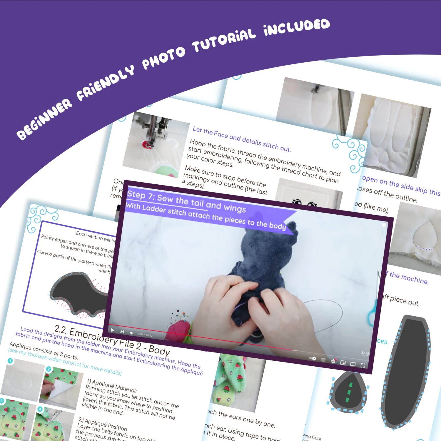 ITH Spring Floppy Ears Bunny Plush Embroidery Pattern(Ith Spring Floppy Ears Bunny Plush Embroidery Pattern) 2 ITH Spring Floppy Ears Bunny Plush Embroidery Pattern(Ith Spring Floppy Ears Bunny Plush Embroidery Pattern) - Image 2