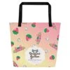 Strawberries And Cream Jeff Dragon | Pink | Big Tote Bag(Strawberries And Cream Jeff Dragon Pink Big Tote Bag)
