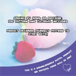 Strawberry Plushie Sewing Pattern(Strawberry Plushie Sewing Pattern) -Dragons' Garden strawberry plushie sewing pattern pattern dragons garden 735113