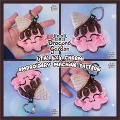 ITH Sweet Octopus Charm Embroidery Pattern(Ith Sweet Octopus Charm Embroidery Pattern)