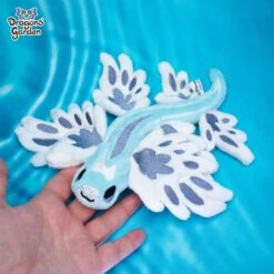 CUSTOM | Blue Dragon Sea Slug Plushie(Made To Order Blue Dragon Sea Slug Plushie) -Dragons' Garden white dragon sea slug plushie plush dragons garden 365817