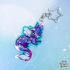 Comet Dragon | Rainbow Acrylic Keychain(Comet Dragon Rainbow Acrylic Keychain 1)